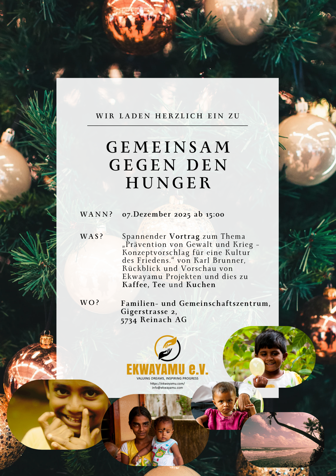 Gemeinsam gegen den Hunger – Einladung zur Weihnachtskampagne 2025