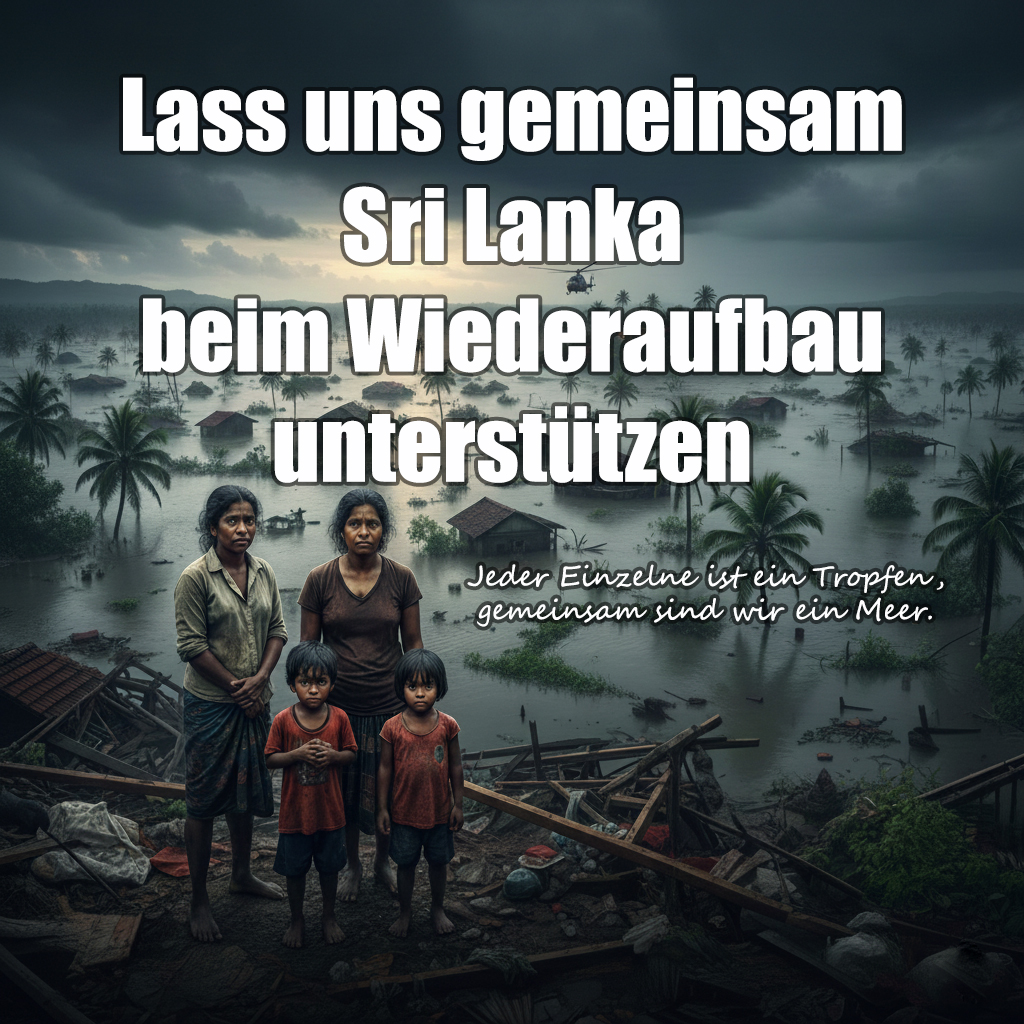 Lass uns gemeinsam Sri Lanka beim Wiederaufbau unterstützen                                                             05.Dez.2025
